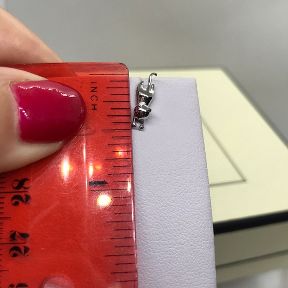 🌟 Sterling Silver 925 Cat 🐈 Stud Earrings - Picture 7 of 8